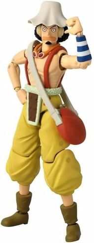Bandai Anime Heroes One Piece Figures Usopp Action Figure, 17cm Articulated Usopp Anime Figure with Extra Accessories, One Piece Action Figures Pirate Toys Range, Excellent Anime Gift in Kuwait