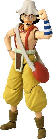 Bandai Anime Heroes One Piece Figures Usopp Action Figure, 17cm Articulated Usopp Anime Figure with Extra Accessories, One Piece Action Figures Pirate Toys Range, Excellent Anime Gift in Kuwait