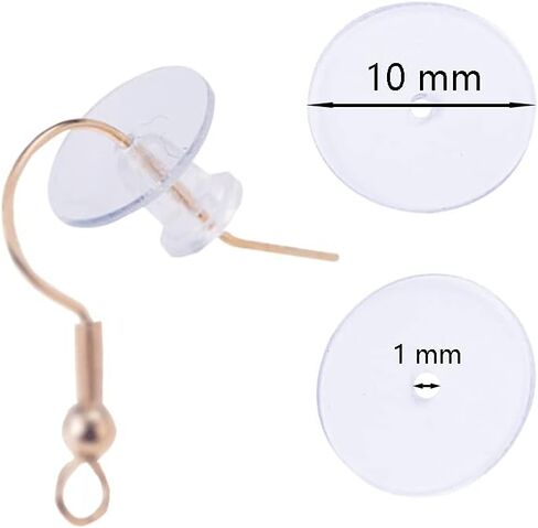 150 قطعة من الاقراص البلاستيكية لظهر الاقراط، وسادات قرصية شفافة من ال-بوست in Kuwait