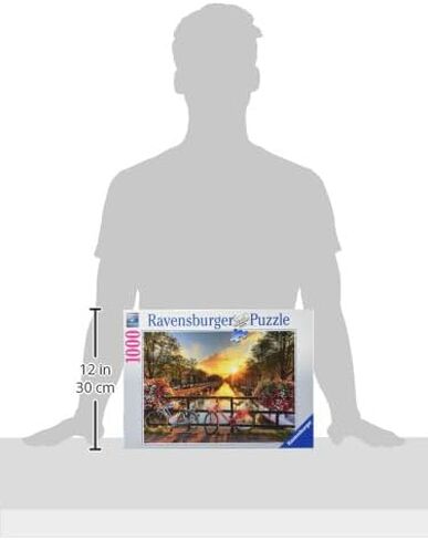 ريفينز بيرغر احجية الصور المقطوعة للبالغين من بايسكل ان امستردام مكونة من 1000 قطعة "كل قطعة فريدة من نوعها، تقنية سوفت كليك تعني قطع تناسب بعضها بشكل مثالي in Kuwait