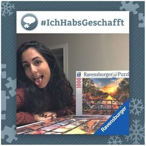 ريفينز بيرغر احجية الصور المقطوعة للبالغين من بايسكل ان امستردام مكونة من 1000 قطعة "كل قطعة فريدة من نوعها، تقنية سوفت كليك تعني قطع تناسب بعضها بشكل مثالي in Kuwait