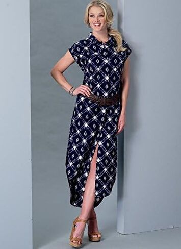 McCall's Patterns M7387ZZ0 زر للأسفل من أعلى وتونيك وفساتين وحزام in Saudi Arabia