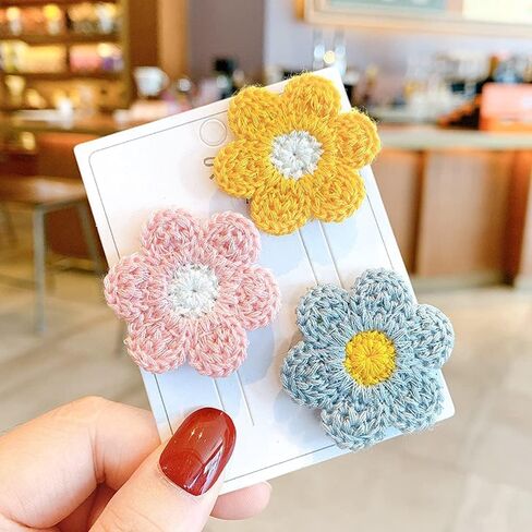 هيبي هوم 20 قطعة من رقع التطريز اليدوية الكروشيه المدوية الزهور للحرف اليدوية والملابس خياطة رقع عصابات الرأس والقبعات حزمة هدايا، 1.97 × 1.97 انش in Kuwait