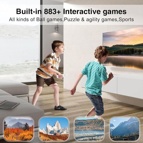 وحدة تحكم ألعاب فيديو veoyya، وحدة تحكم ألعاب فيديو مدمجة 883+ ألعاب فيديو للتوصيل والتشغيل للتلفزيون، وحدة تحكم حسية جسدية لاسلكية مزدوجة 2.4 جيجا، مخرج HDMI 4K، هدية مثالية للأطفال والكبار in Kuwait