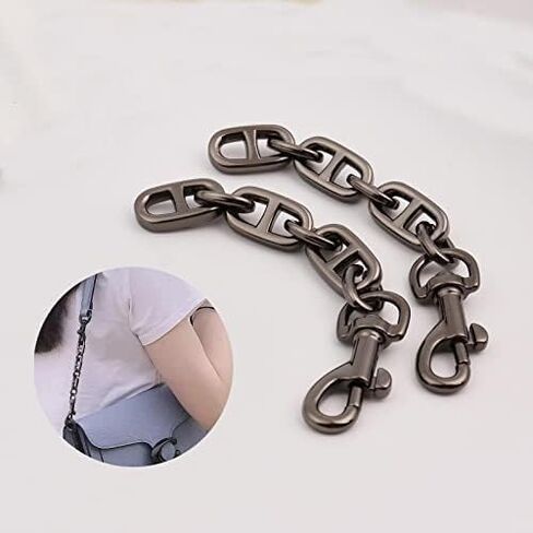 حقيبة يد Lujchicy Crossbody حقيبة كتف لحزام المحفظة وسلسلة تمديد الحقيبة قطعتان in Kuwait