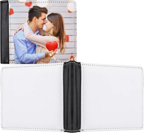 Sublimation Wallet Blank Heat Transfer Blank Wallet Multifunctional Wallet Graduation Gifts (1 Pcs Black Double Side) in Saudi Arabia