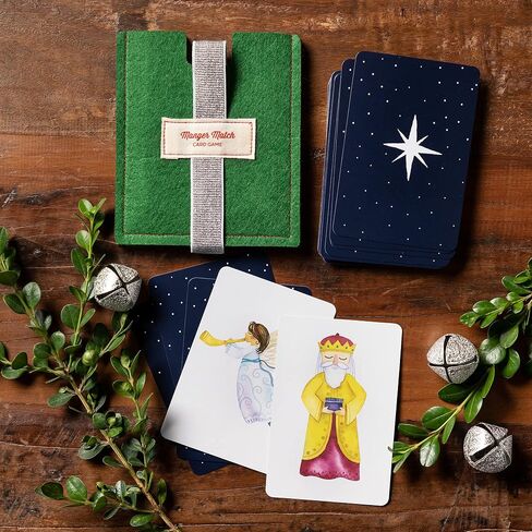 DEMDACO Manger North Star Colorful 5.5 x 4.5 Cardstock Holiday Match Card Game in Saudi Arabia