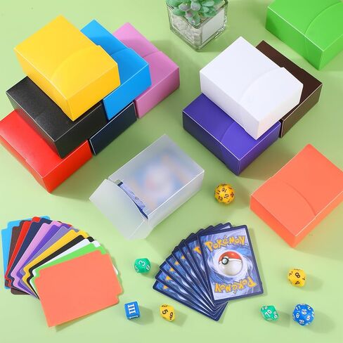 صناديق بطاقات سطح السفينة Leyndo TCG، سعة كبيرة مع فواصل، تناسب أكثر من 80 بطاقة ألعاب بطاقات التداول وحقائب تنظيم تخزين ألعاب بطاقات التداول والرياضة وبطاقات الألعاب، مناسبة للبطاقات القياسية (24) in Kuwait