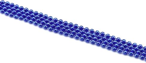 CleverDelights 2.4mm Ball Chain Necklaces - Electric Blue Color - 20 Pack - 28" Length in Saudi Arabia
