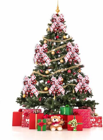 Threetols 4PCS Valentine's Day Wreath Bows, Black and White Buffalo Plaid Bows for Wreath Christmas Bows for Front Door, Red Glitter Heart Decoration Bows for Indoor Outdoor Wedding Party in Saudi Arabia