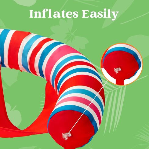 Sloosh 3 Packs Inflatable Pool Float Noodle Chair, Stripes Inflatable Pool Noodle Sling Floatie, Swimming Pool Floatie Floating Chair for Summer Pool Party,Stripe in Saudi Arabia