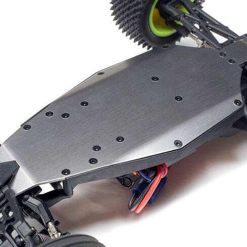 شاحنة Losi RC 1/18 Mini-T 2.0 ذات دفع ثنائي، شاحنة استاد بدون فرش RTR جاهزة للتشغيل باللون الأحمر LOS01019T1 in Saudi Arabia