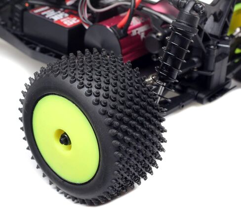 شاحنة Losi RC 1/18 Mini-T 2.0 ذات دفع ثنائي، شاحنة استاد بدون فرش RTR جاهزة للتشغيل باللون الأحمر LOS01019T1 in Saudi Arabia
