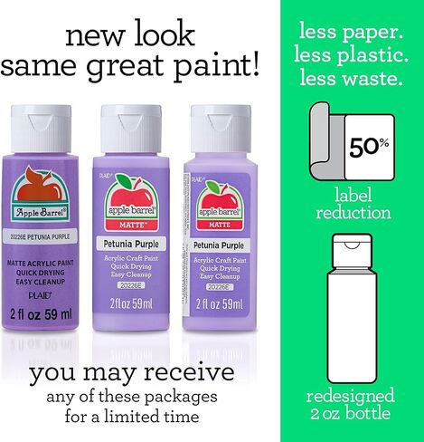 ابل بارل طلاء اكريليك، طلاء بينك 2 اونصة، 21379EA 2 اونصة سائلة (عبوة من 3 قطع)، 6 in Kuwait