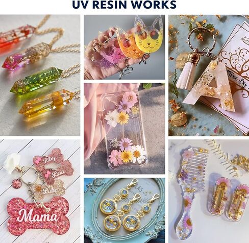 راتنج الأشعة فوق البنفسجية - ترقية Wayin 500 جرام من راتنج الأشعة فوق البنفسجية الصلب الشفاف من الكريستال البيئي، غراء راتنجات الإيبوكسي فوق البنفسجي لعلاج أشعة الشمس من الراتنج المنشط للمجوهرات المصنوعة يدويًا، والحرف اليدوية، والطلاء والصب in Kuwait