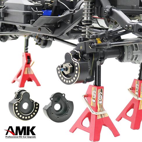 غطاء محور البوابة TRX4 من النحاس الاصفر لسيارة كرولر 1/10 بجهاز تحكم عن بعد TRX6 TRX4 برونكو ديفندر (B 4 في 1 وزن العداد النحاسي) in Saudi Arabia