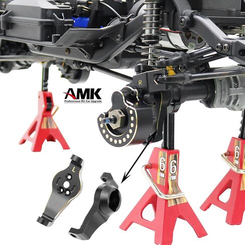 غطاء محور البوابة TRX4 من النحاس الاصفر لسيارة كرولر 1/10 بجهاز تحكم عن بعد TRX6 TRX4 برونكو ديفندر (B 4 في 1 وزن العداد النحاسي) in Saudi Arabia