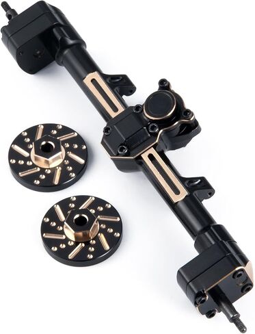 RCHUBAM RC Front & Rear Axle Set Metal Complete Axle with Steering Weights for 1/24 Axial SCX24 RC Crawler Deadbolt C10 Bronco Upgrades Accessories Part (Complete Axle Set) in Saudi Arabia