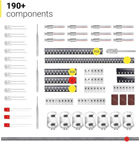 Robot Building Kit for Kids - Magic Voodoo Bots - Robotics STEM Construction Set - Smart Build Your Own Robot Kit for Adults - Kid Robotic Toys - DIY Science Engineering Kits No Toolkit in Kuwait