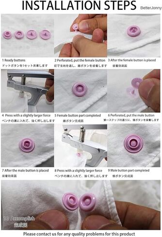 720 Sets 36 Color KAM Snaps with Storage Container, BetterJonny Size 20 T5 Resin Plastic Snaps Sewing Fasteners Punch Poppers No Sew Snaps for Cloth Craft Mama Pads in Saudi Arabia