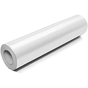 VViViViD DECO65 Galaxy Sparkle White لاصق دائم 15.9 بوصة × 5 أقدام من الفينيل للكريكات والصورة الظلية والنقش بما في ذلك ورقة نقل مجانية مقاس 12 بوصة × 12 بوصة in Saudi Arabia