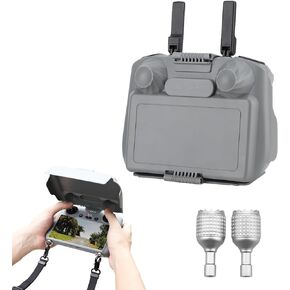 غطاء رأس وحدة التحكم iEago RC + عصا التحكم لملحقات DJI Mini 4 Pro/Air 3، غطاء واقي شاشة من الشمس وعصي احتياطية من الألومنيوم فقط لـ DJI RC 2 in Kuwait