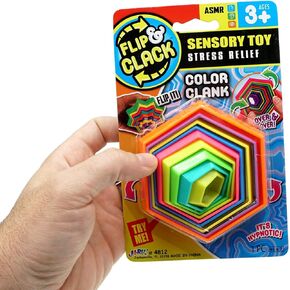 JA-RU Shapes Fidget Toys Flip & Crack (3 عبوات) لعبة خشخيشة سحرية للأطفال والصغار. ألعاب حسية لتخفيف التوتر. متعة مرضية لحفلات البوب ​​تفضل سلة عيد الفصح لحشو الفصل الدراسي 4812-3s in Kuwait