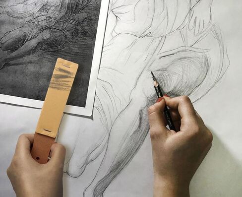 مؤشر مبراة أقلام الرصاص من ورق الصنفرة من BENLIUDH، أدوات رسم فنية من ورق الصنفرة أدوات صياغة 10 قطع in Kuwait