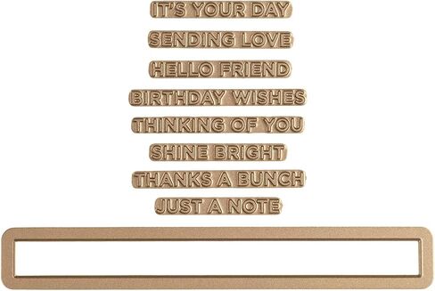 Spellbinders Everyday Sentiments II Glimmer Hot Foil Plate, Metal in Saudi Arabia