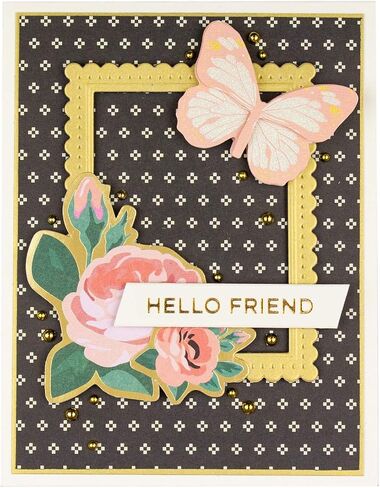 Spellbinders Everyday Sentiments II Glimmer Hot Foil Plate, Metal in Saudi Arabia