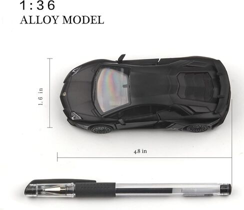 TOKAXI 1/36 مقياس لامبورغيني أفينتادور LP750-4 SV نماذج سيارات مصبوبة، سيارات لعبة سحب للخلف، هدايا سيارات للأولاد والبنات (أخضر) in Kuwait