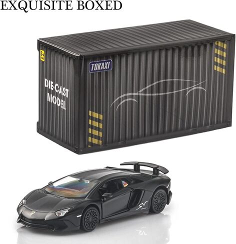 TOKAXI 1/36 مقياس لامبورغيني أفينتادور LP750-4 SV نماذج سيارات مصبوبة، سيارات لعبة سحب للخلف، هدايا سيارات للأولاد والبنات (أخضر) in Kuwait
