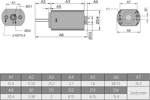 Fielect 3V DC Motor 14000RPM Electric Motor Micro Motor Round Shaft for DIY Airplane RC Boat Toys Model DIY Hobby, 2Pcs in Kuwait