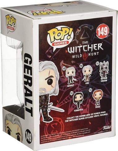 Funko POP Games: The Witcher-Geralt Action Figure, Multicolor in Saudi Arabia