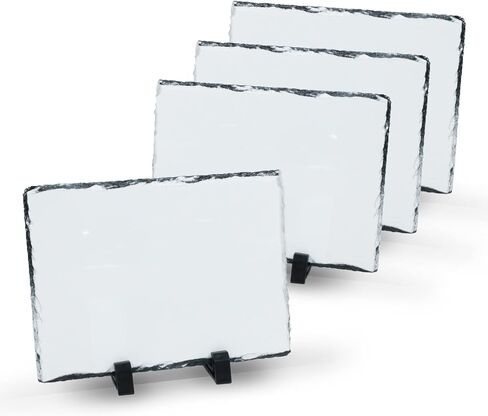 MAIKESUB 2 قطعة من الفراغات التسامي 11.46 × 7.48 بوصة مستطيلة كبيرة مع حامل عرض مخصص هدية لائحة الصور لعيد الحب DIY لعمل تصميم مخصص تذكاري لسطح المكتب in Kuwait