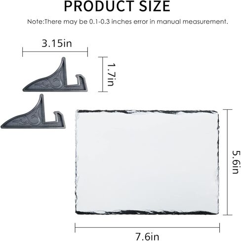 MAIKESUB 2 قطعة من الفراغات التسامي 11.46 × 7.48 بوصة مستطيلة كبيرة مع حامل عرض مخصص هدية لائحة الصور لعيد الحب DIY لعمل تصميم مخصص تذكاري لسطح المكتب in Kuwait