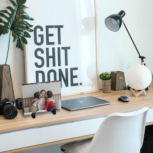 MAIKESUB 2 قطعة من الفراغات التسامي 11.46 × 7.48 بوصة مستطيلة كبيرة مع حامل عرض مخصص هدية لائحة الصور لعيد الحب DIY لعمل تصميم مخصص تذكاري لسطح المكتب in Kuwait