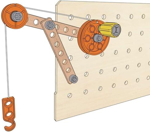 Hape Deluxe Scientific Workbench | Wooden Inventor’s Experiment Building Set, 79 Piece Workshop for Kids L: 19.3, W: 11.8, H: 30.5 inch in Saudi Arabia