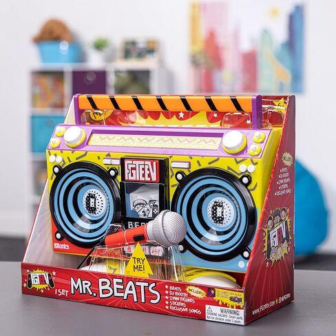 FGTeeV – B.E.A.T.S. - Plays 6 Original Songs from The FGTeeV YouTube Channel - Includes The Boombox case with Music, 2 Mini Figures, DJ Booth, and Working Microphone in Kuwait