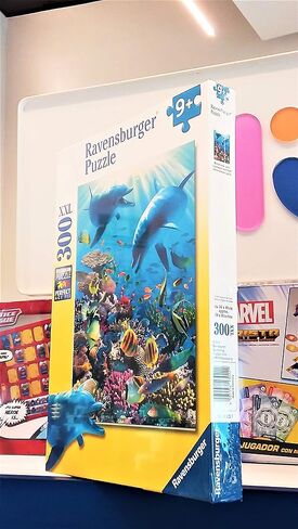 لغز الصور المقطوعة للأطفال من Ravensburger Underwater Discovery 200 XXL - 12944 - كل قطعة فريدة من نوعها، القطع تتناسب معًا بشكل مثالي، 20 × 14 بوصة (50 × 36 سم) عند اكتمالها. in Kuwait