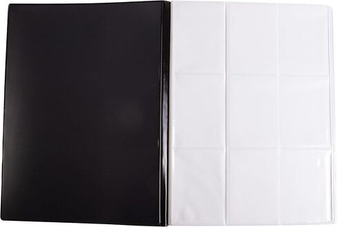 Monster Binder - 9 Pocket Trading Card Album - Matte Black w White Pages - Holds 360 Yugioh, Magic, and Pokemon Cards in Saudi Arabia