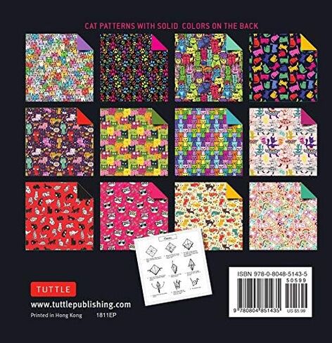 Origami Paper 100 sheets Cat Patterns 6" (15 cm): Tuttle Origami Paper: High-Quality Double-Sided Origami Sheets Printed with 12 Different Patterns: Instructions for 6 Projects Included in Saudi Arabia