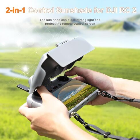 iEago RC Controller Sun Hood + Joysticks for DJI Mini 4 Pro/Air 3 Accessories, Sunshade Screen Protector Cover Aluminum Spare Sticks Only for DJI RC 2 in Saudi Arabia