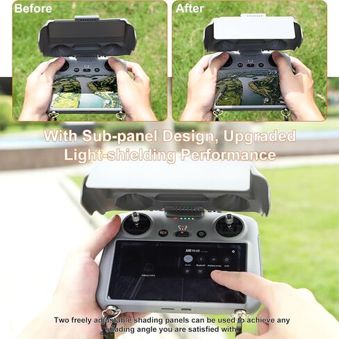 iEago RC Controller Sun Hood + Joysticks for DJI Mini 4 Pro/Air 3 Accessories, Sunshade Screen Protector Cover Aluminum Spare Sticks Only for DJI RC 2 in Saudi Arabia