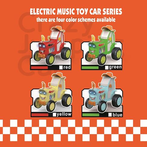 GoolRC Crazy Jumping Car Toys for Kids, RC Stunt Car with Music Lights, Rechargeable Remote Control Car, Radio Controlled Rocking Car Toy Christmas Birthday Gift for 4-12 Boys Girls(Blue) in Saudi Arabia