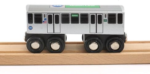 Munipals Chicago Transit Authority Wooden Railway Green Line–Child Safe and Tested Wood Toy Train in Saudi Arabia