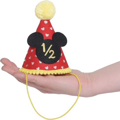 لوازم حفلات أعياد الميلاد ميكي ماوس - قبعة ميكي 1/2 زينة عيد ميلاد نصف عام، لوازم ملابس نادي ميكي ماوس، قبعات ميكي ماوس، كعكة سماش فوتوبروب، احتفال بعيد ميلاد 6 أشهر in Kuwait