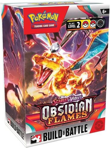 Pokemon Trading Card Game Scarlet & Violet Obsidian Flames Build & Battle Box [4 Booster Packs & Promo Card] (Pre-Order ships August) in Saudi Arabia