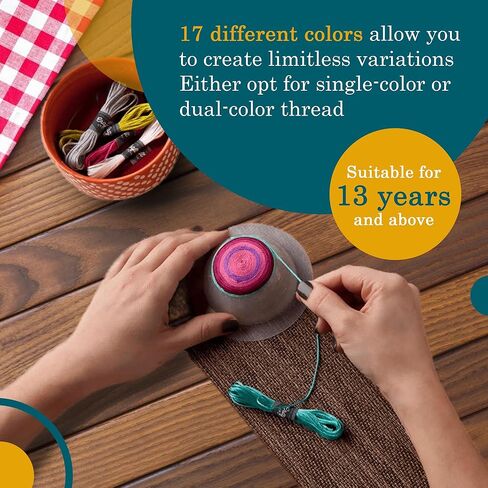 كرافت كراش مجموعة ادوات الحرف اليدوية من ثريد باولز - مجموعة تصنعها بنفسك 3 اوعية فريدة من نوعها من خيوط القطن متعددة الالوان - مجموعة حرفية مزخرفة لتنظيم المكتب وديكور المنزل - مجموعة حرفية صغيرة in Kuwait