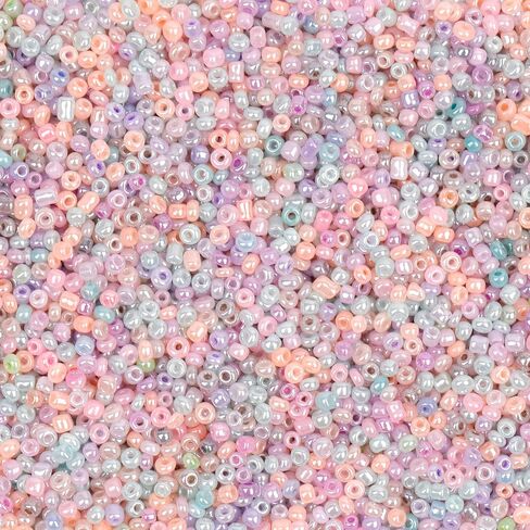 3mm Glass Seed Seed Beads Opaque Black About 5000pcs/150Grams 8/0 Small Craft Beads for DIY Bracelet Necklaces Craft Jewelry Making Supplies in Saudi Arabia